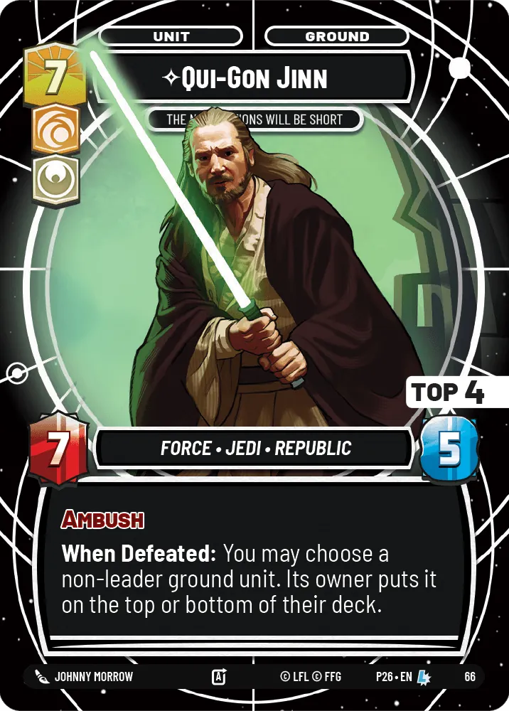 Qui-Gon Jinn — SQ Top 4