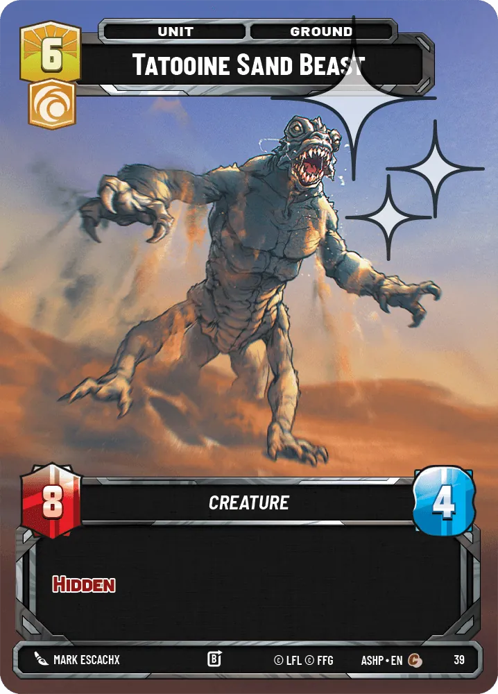 Tatooine Sand Beast — Weekly Play Foil