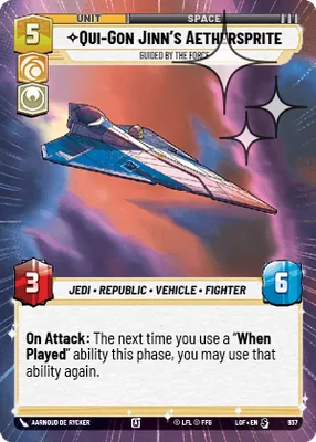 Qui-Gon Jinn's Aethersprite — Hyperspace Foil