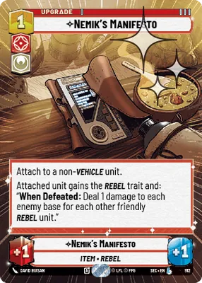 Nemik's Manifesto — Hyperspace Foil