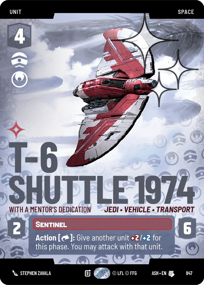 T-6 Shuttle 1974 — Foil Prestige