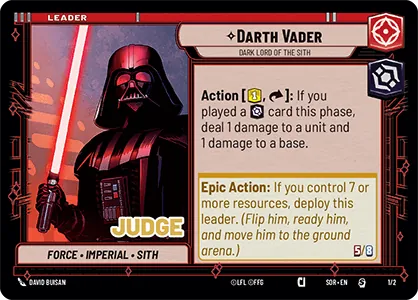 Darth Vader — Prerelease Judge
