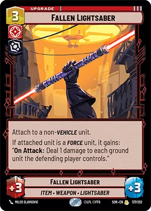 Fallen Lightsaber