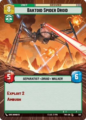 Baktoid Spider Droid — Hyperspace