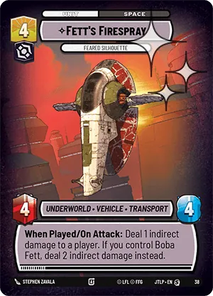Fett's Firespray — Weekly Play Foil