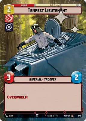 Tempest Lieutenant — Hyperspace Foil