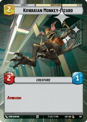 Kowakian Monkey-Lizard — Hyperspace Foil