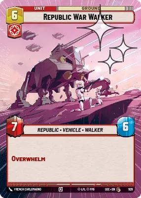 Republic War Walker — Hyperspace Foil