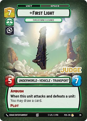 First Light — SS Judge