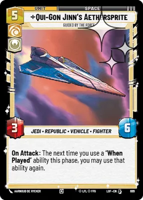 Qui-Gon Jinn's Aethersprite — Standard Foil