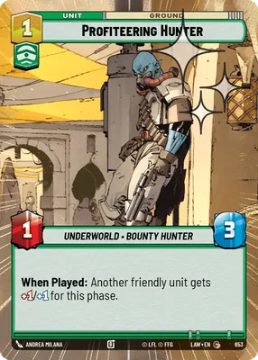 Profiteering Hunter — Hyperspace Foil
