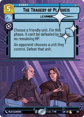 The Tragedy of Plagueis — Hyperspace Foil