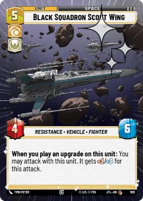 Black Squadron Scout Wing — Hyperspace Foil