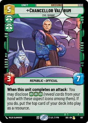 Chancellor Valorum — Standard Foil