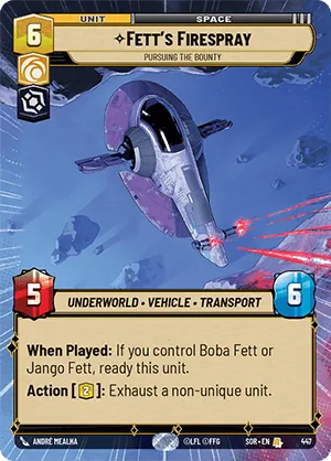 Fett's Firespray — Hyperspace