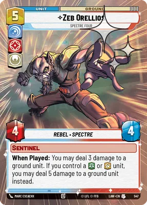 Zeb Orellios — Hyperspace Foil