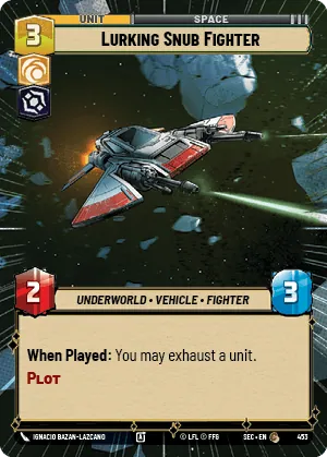 Lurking Snub Fighter — Hyperspace