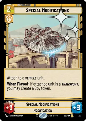 Special Modifications — Standard Foil