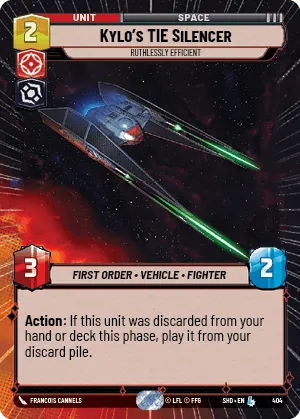 Kylo's TIE Silencer — Hyperspace