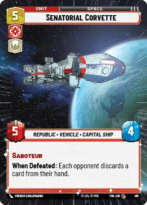Senatorial Corvette — Hyperspace
