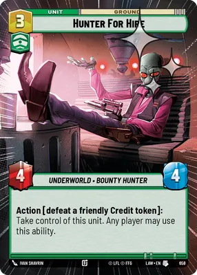 Hunter For Hire — Hyperspace Foil