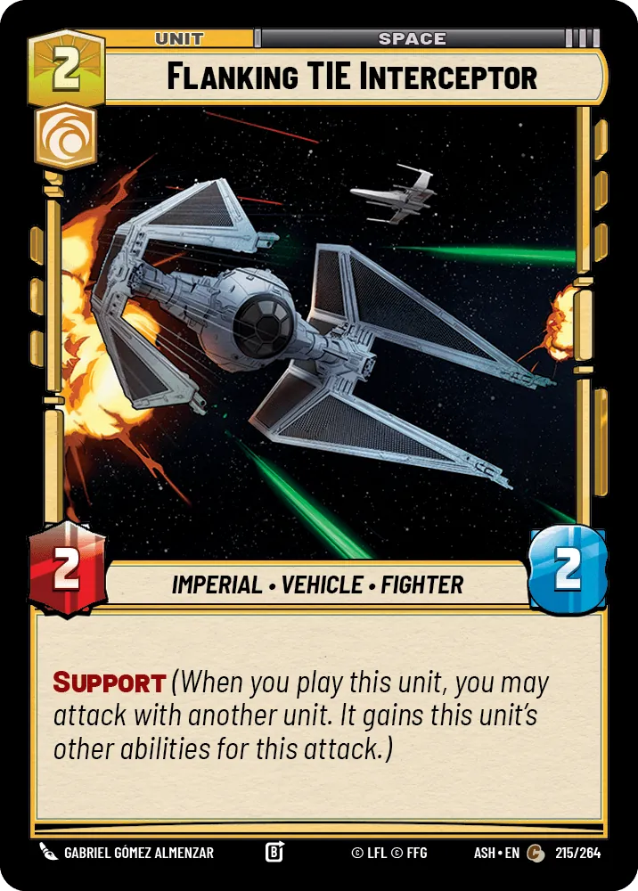 Flanking TIE Interceptor