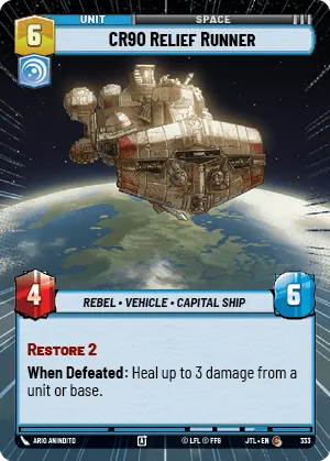 CR90 Relief Runner — Hyperspace