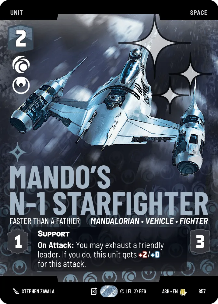 Mando's N-1 Starfighter — Foil Prestige
