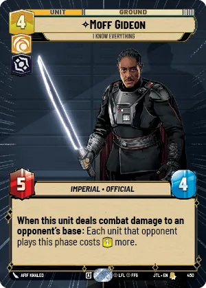 Moff Gideon — Hyperspace