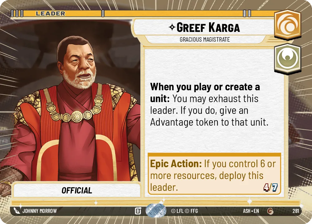 Greef Karga — Hyperspace
