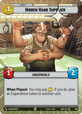 Hidden Hand Supplier — Hyperspace Foil