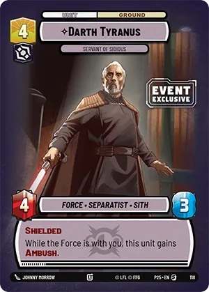 Darth Tyranus — Event Exclusive
