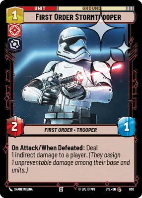 First Order Stormtrooper — Standard Foil