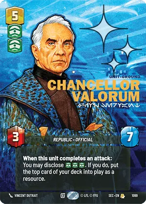 Chancellor Valorum — Foil Prestige