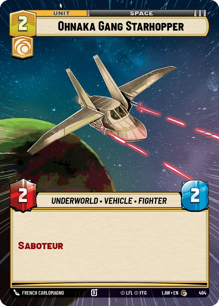 Ohnaka Gang Starhopper — Hyperspace
