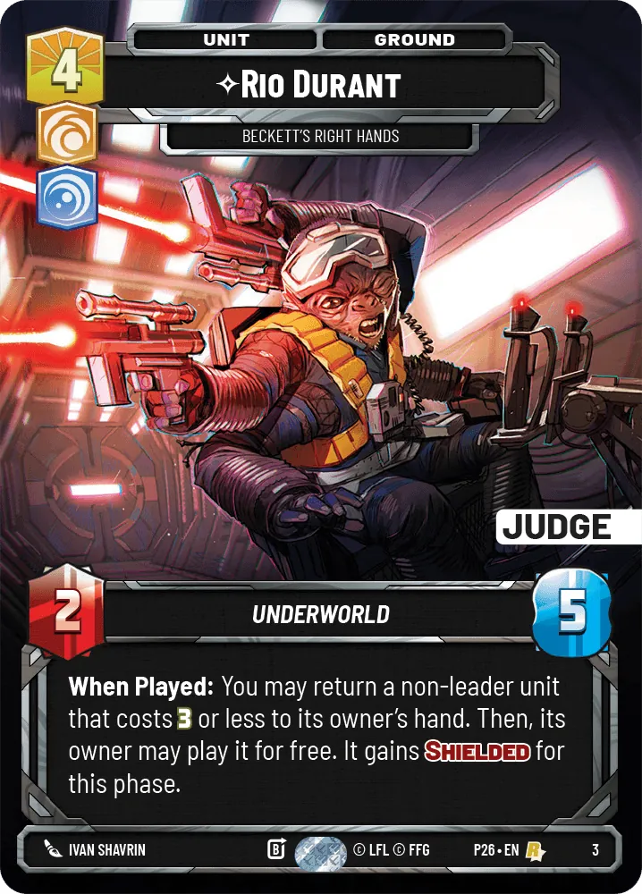 Rio Durant — SS Judge
