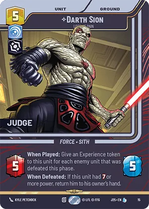 Darth Sion — Judge Program