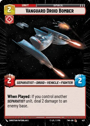 Vanguard Droid Bomber — Hyperspace