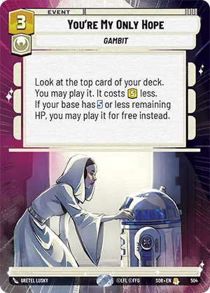You're My Only Hope — Hyperspace