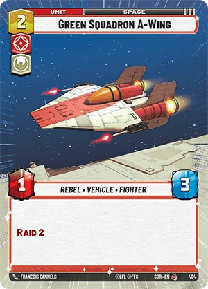 Green Squadron A-Wing — Hyperspace