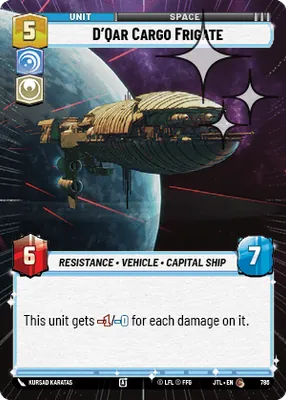 D'Qar Cargo Frigate — Hyperspace Foil