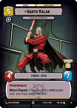 Darth Malak — PQ Top 8