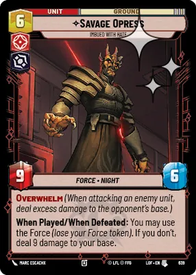 Savage Opress — Standard Foil