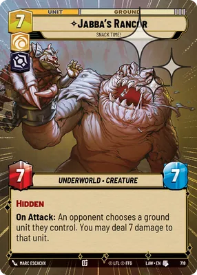 Jabba's Rancor — Hyperspace Foil
