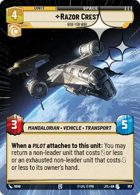 Razor Crest — Hyperspace Foil