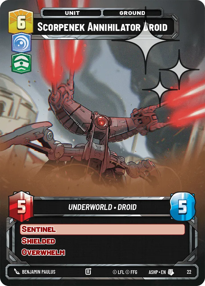 Scorpenek Annihilator Droid — Weekly Play Foil