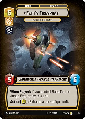 Fett's Firespray — RQ Prize Wall