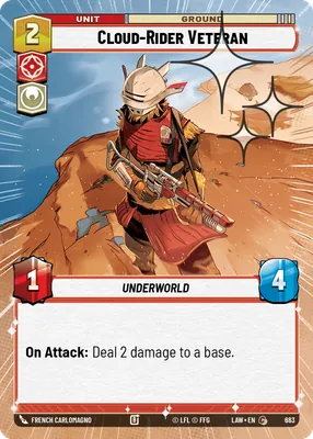 Cloud-Rider Veteran — Hyperspace Foil