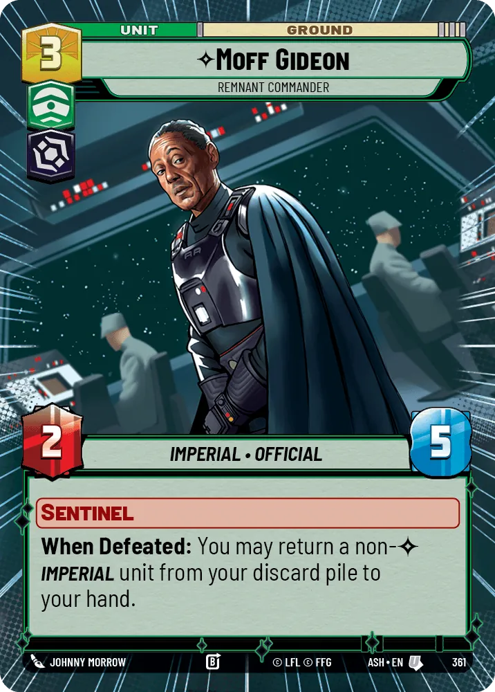 Moff Gideon — Hyperspace