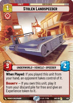 Stolen Landspeeder — Hyperspace